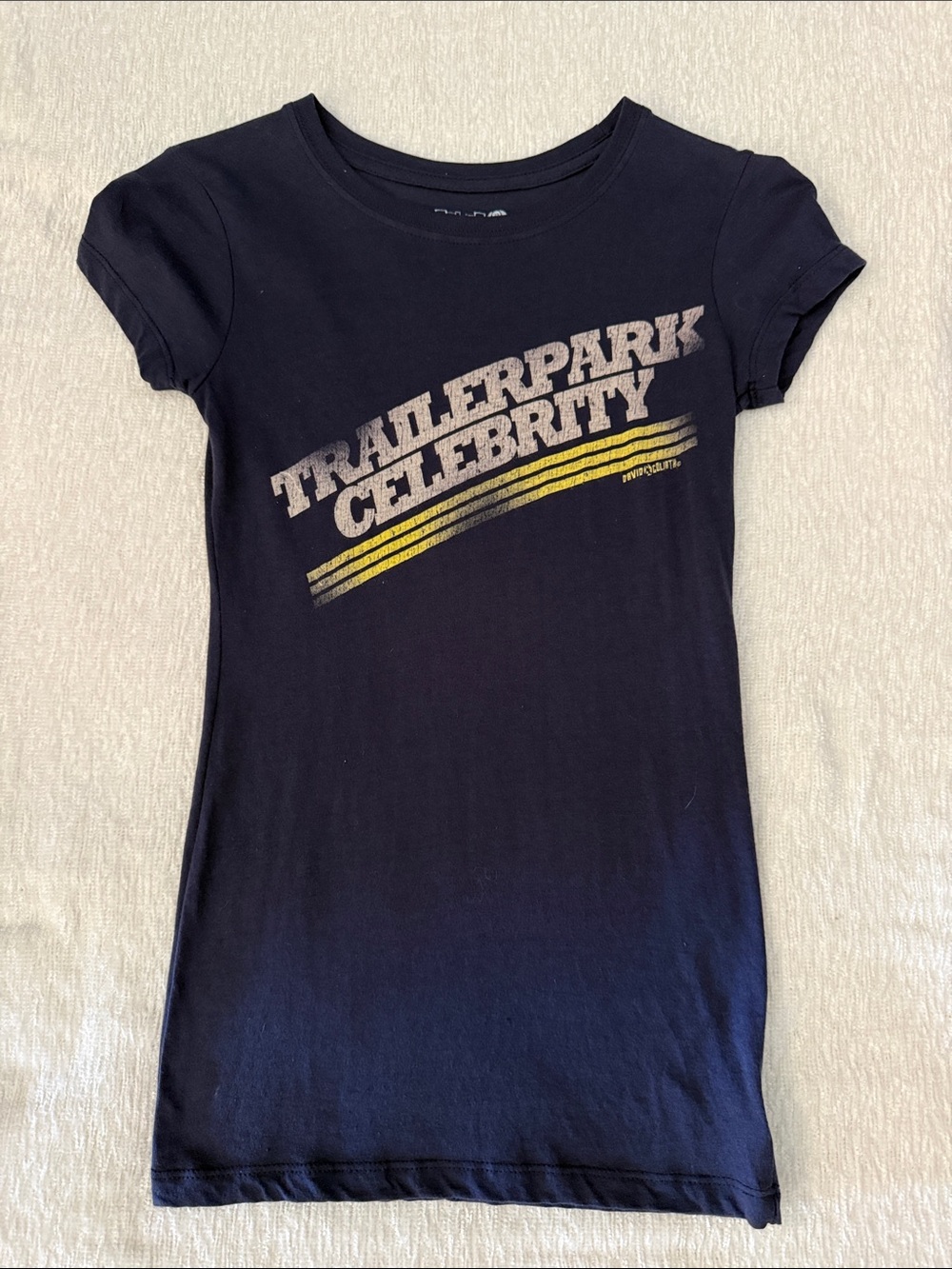 Trailerpark Celebrity Women's Navy Graphic Tee